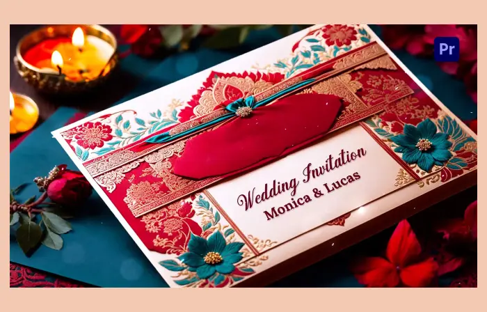 Traditional 3D Card Design Wedding Invitation Slideshow